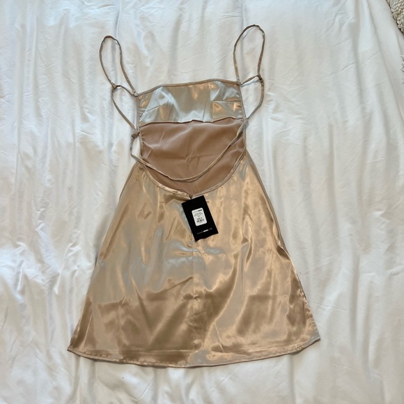 Satin Mini Dress - Picture 2 of 6